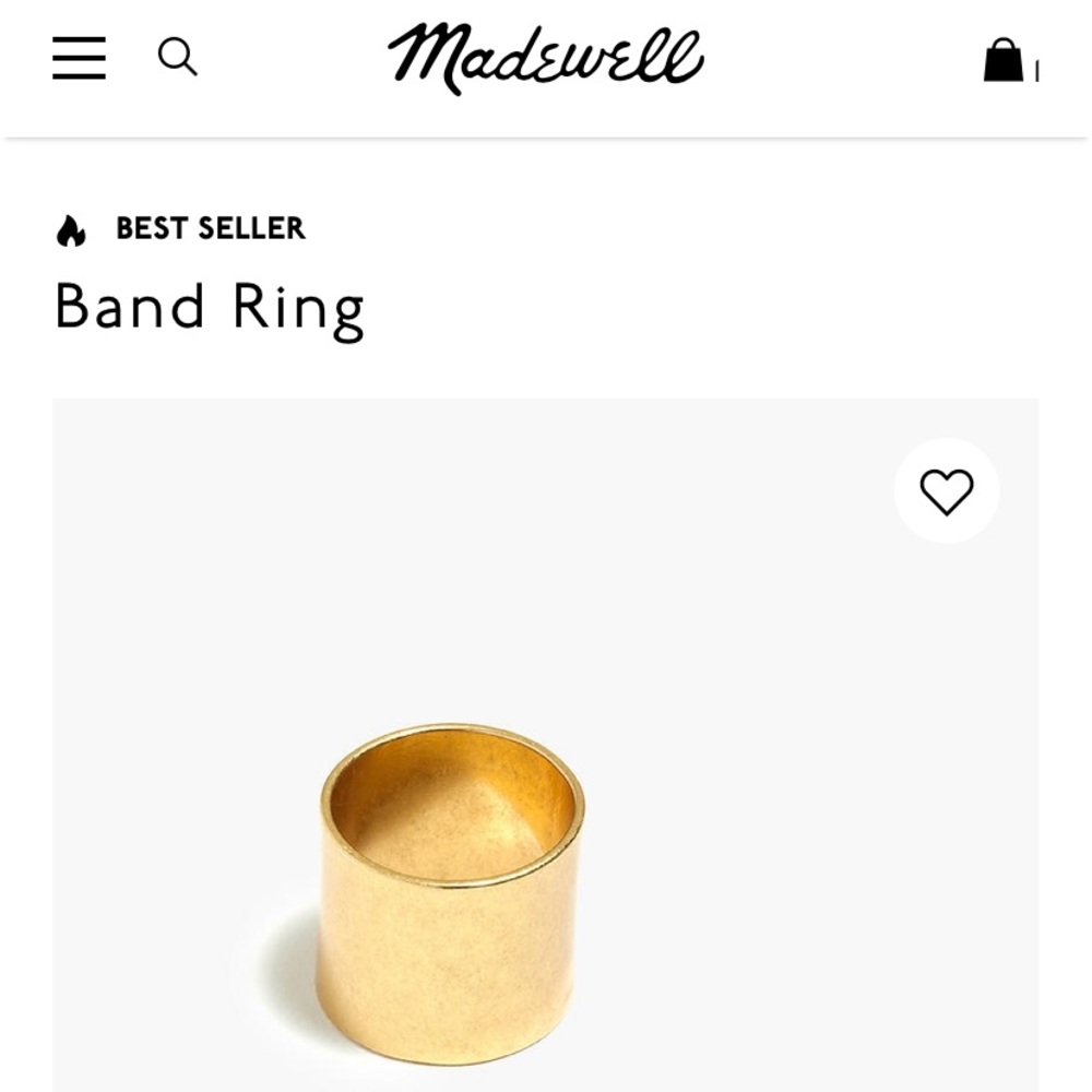 Madewell Band Ring (size 7)